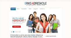 Desktop Screenshot of eriks-koreskole.dk